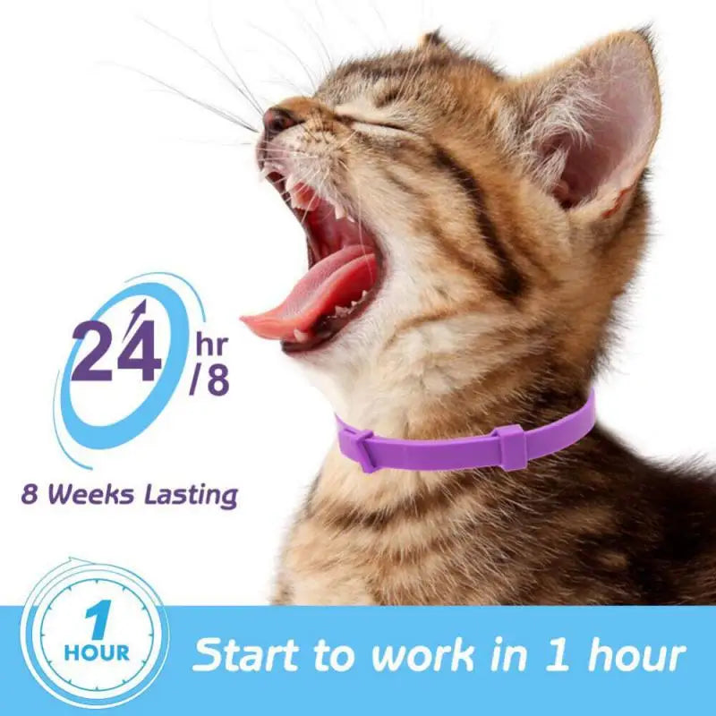 Pet Calming Collar For Cats Dogs Adjustable Anxiety Pheromone Reducing Pet Collar Lasting Natural Calm Relax Soothing Collars