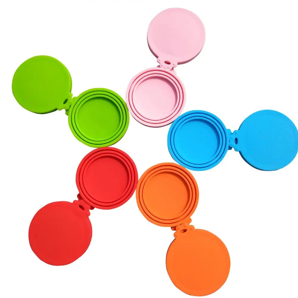 Pet Silicone Canned Lid Sealed Feeders Food Can Lid For Puppy Dog Cat Storage Cap Reusable Cover Lid Health Pet Daily Supplies