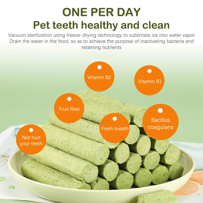 6Pieces Cat Grass Teeth Grinding Stick Pet Snacks Hairball Removal Mild Hair Row Ready To Eat Cat Baby Cat Teeth Cleaning Sticks